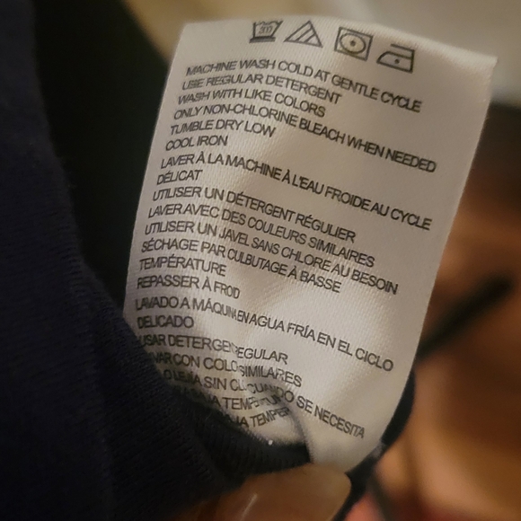 Women's Halston Athletic Navy Blue Racerback Tank Top - Picture 8 of 10